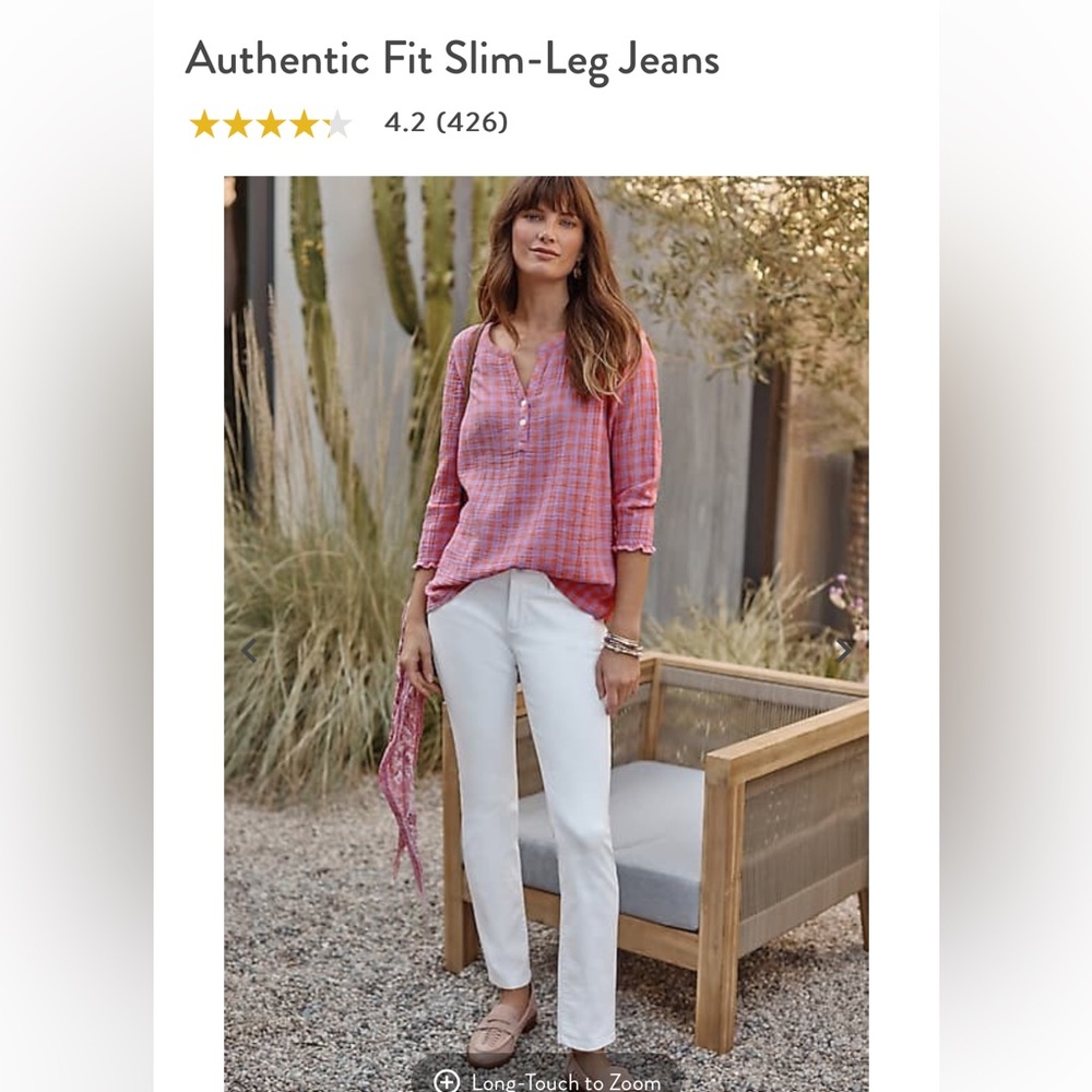 J.Jill Authentic Fit Slim ankle jeans.Worn maybe 1x Perfect condition. Retail 89